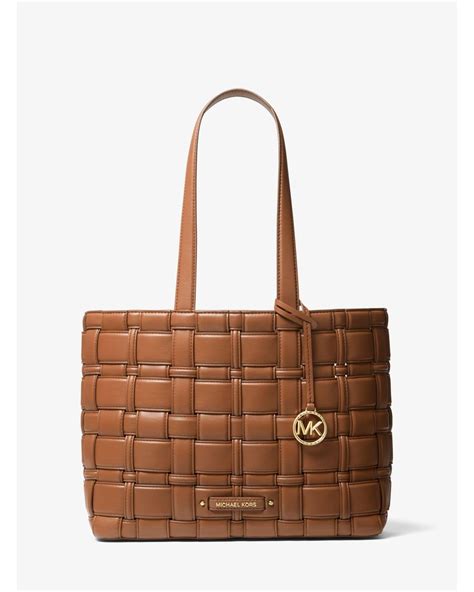 michael kors ivy medium woven tote bag|Michael Kors Tote bags outlet.